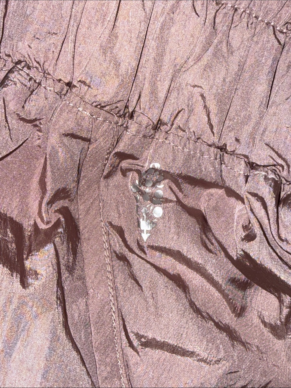 FREE PEOPLE The Way Home Moonligt Mauve Pink Smocked High-Waist Shorts Medium - Picture 4 of 7